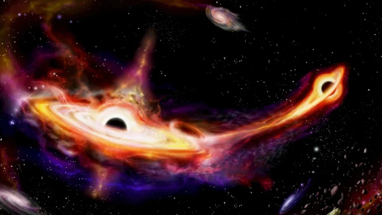 astronomers-detect-pair-of-supermassive-black-holes-racing-toward-collision-in-distant-galaxy-markarian-501