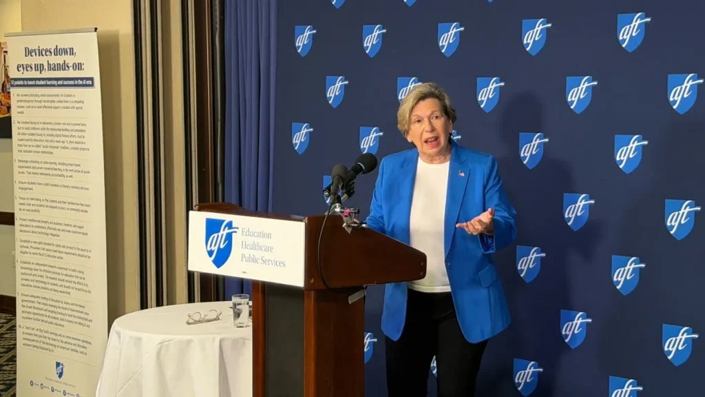 american-federation-of-teachers-president-calls-for-significant-limits-on-screen-time-and-ai-in-early-education