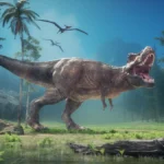 Tyrannosaurus,In,Forest.,This,Is,A,3d,Render,Illustration