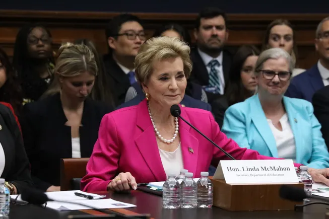 u-s-education-secretary-linda-mcmahon-defends-agency-initiatives-amidst-democratic-scrutiny-on-funding-cuts-and-civil-rights-backlog