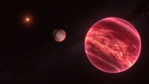 Artist’s impression of CD-35 2722, a system with a moon-like object